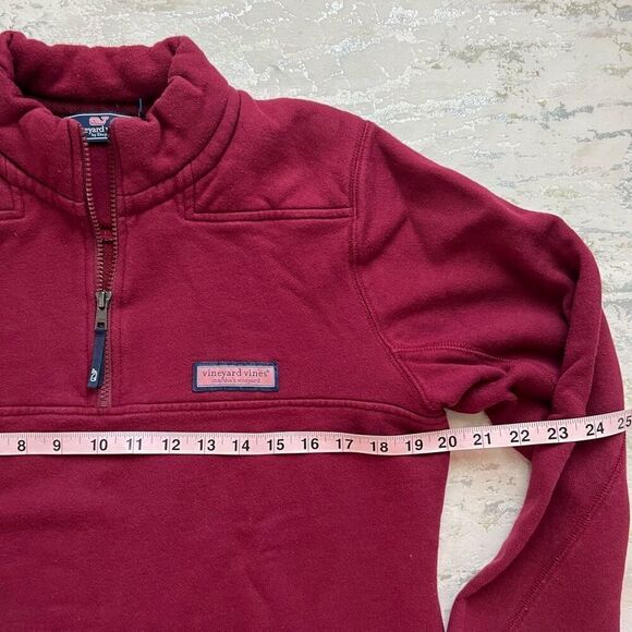 Vineyard Vines Collegiate 1/4 zip shep shirt pullover boys XL 18 - Picture 5 of 10